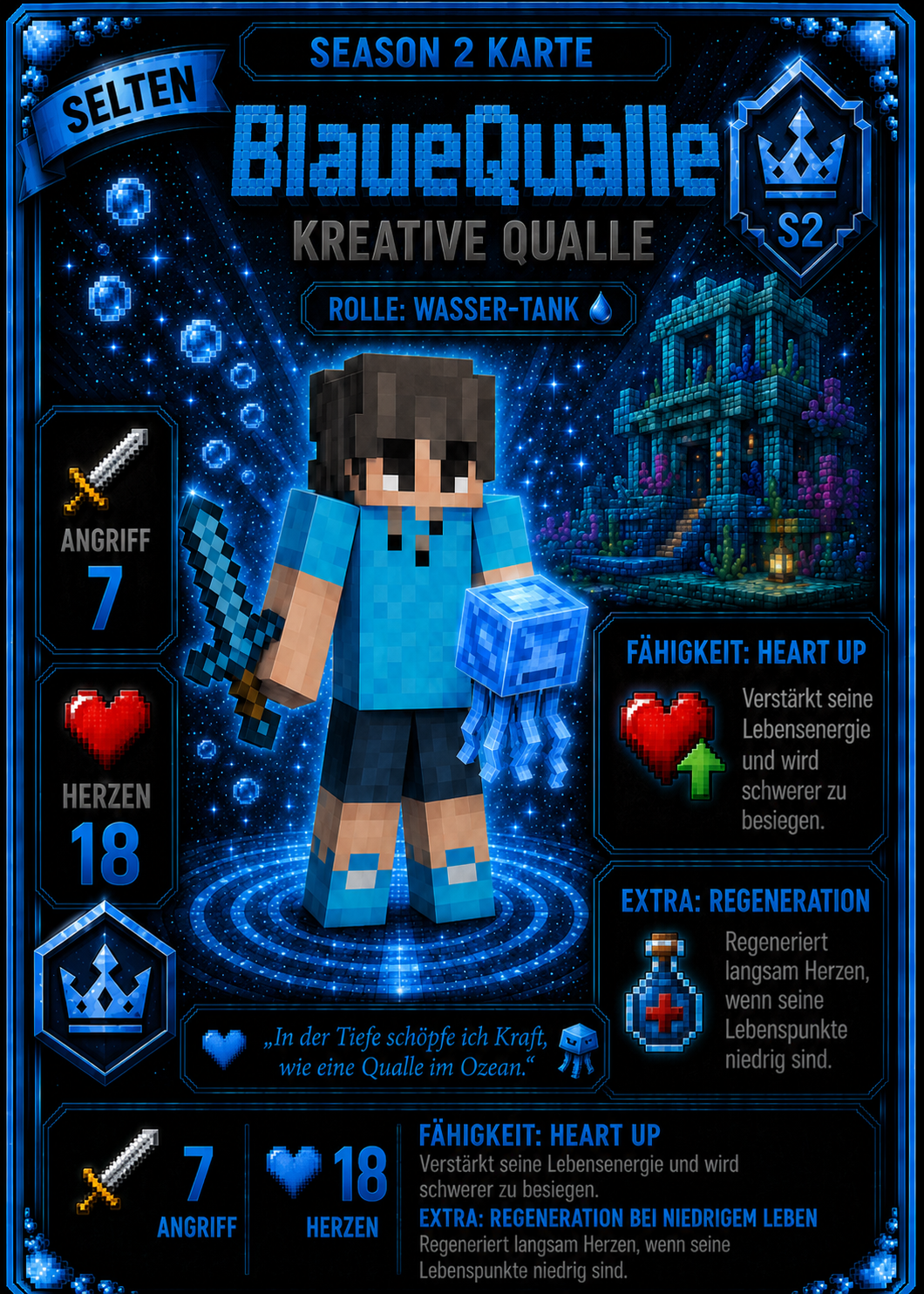 BlaueQualle - Kreative Qualle